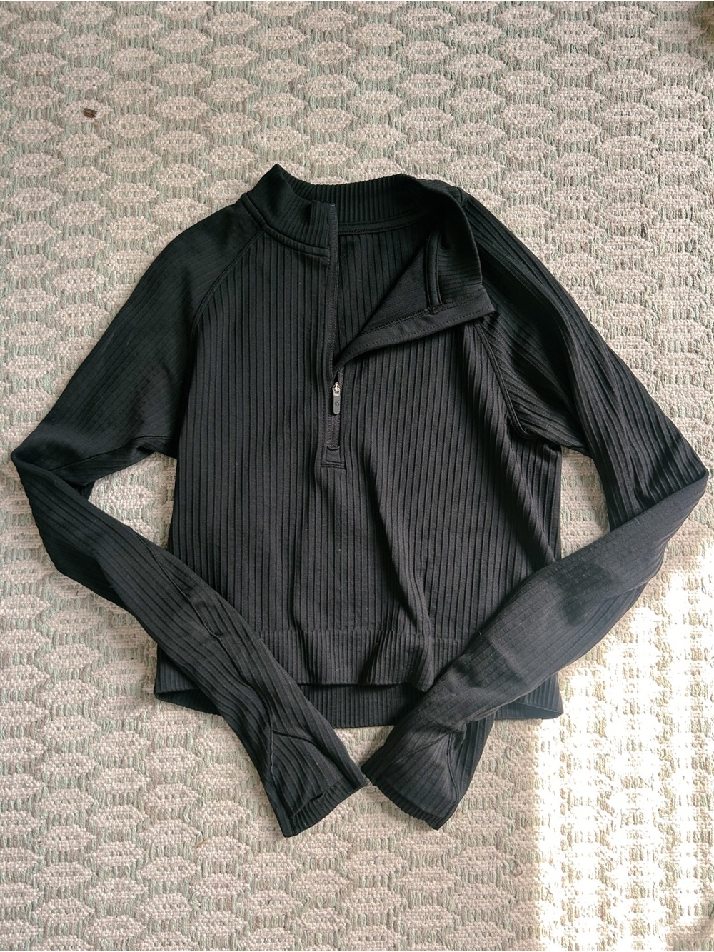 Lululemon Ribbed Half-Zip Pullover Top